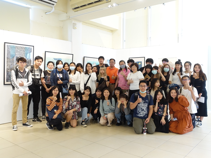 「如果，海說話」版畫展開幕及座談活動合影留念