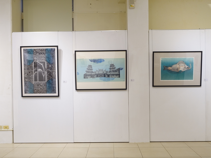 「如果，海說話版畫展」展出作品