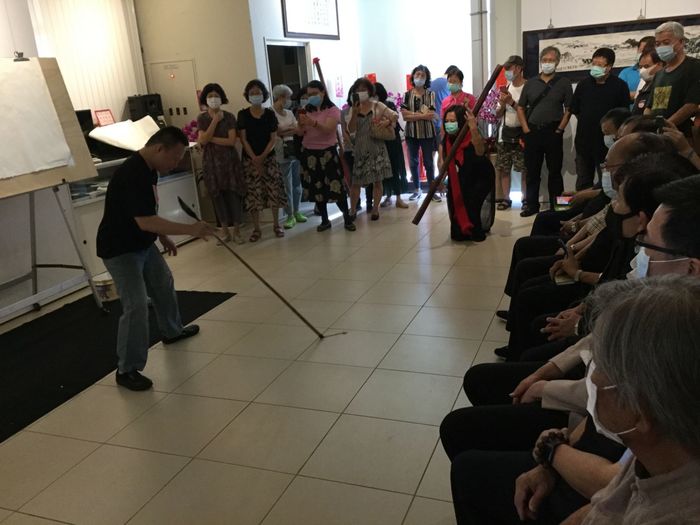 林冠廷藝術家現場揮毫表演